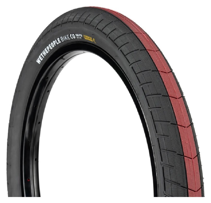 Покрышка WeThePeople ACTIVATE черная с красной полосой по центру 20"x2.4" 100 PSI VELD_4055822526166