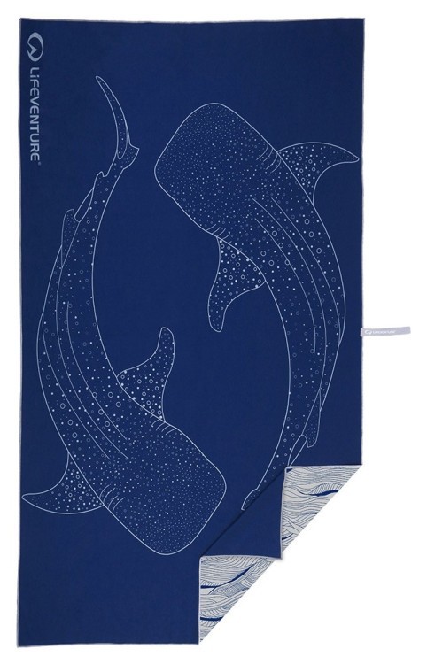 Lifeventure полотенце Recycled Soft Fibre Trek whale shark Giant 63625-Giant