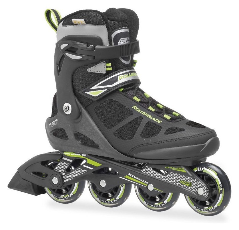 Роликові коньки для дорослих Rollerblade MACROBLADE M 45.5 (12US) 300мм Black/green (07356600 T83) RCH_11002