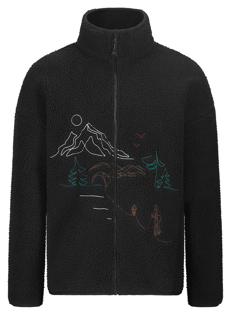 Picture Organic куртка флісова Hafdals Emb black L MSW0493A-L