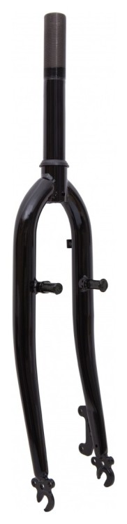 Вилка 26" Жорстка Сталь 1-1/8 rod-190 різьб. disc/v-br чорний FRK-26-B18