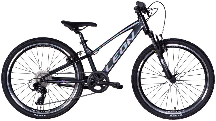 Велосипед AL 24" Leon JUNIOR AM Vbr CS рама-12" черный 2025 OPS-LN-24-112