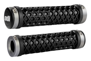 Грипсы ODI Vans® Lock-On Grips, Black w/ Graphite Clamps, черные с графитовыми замками