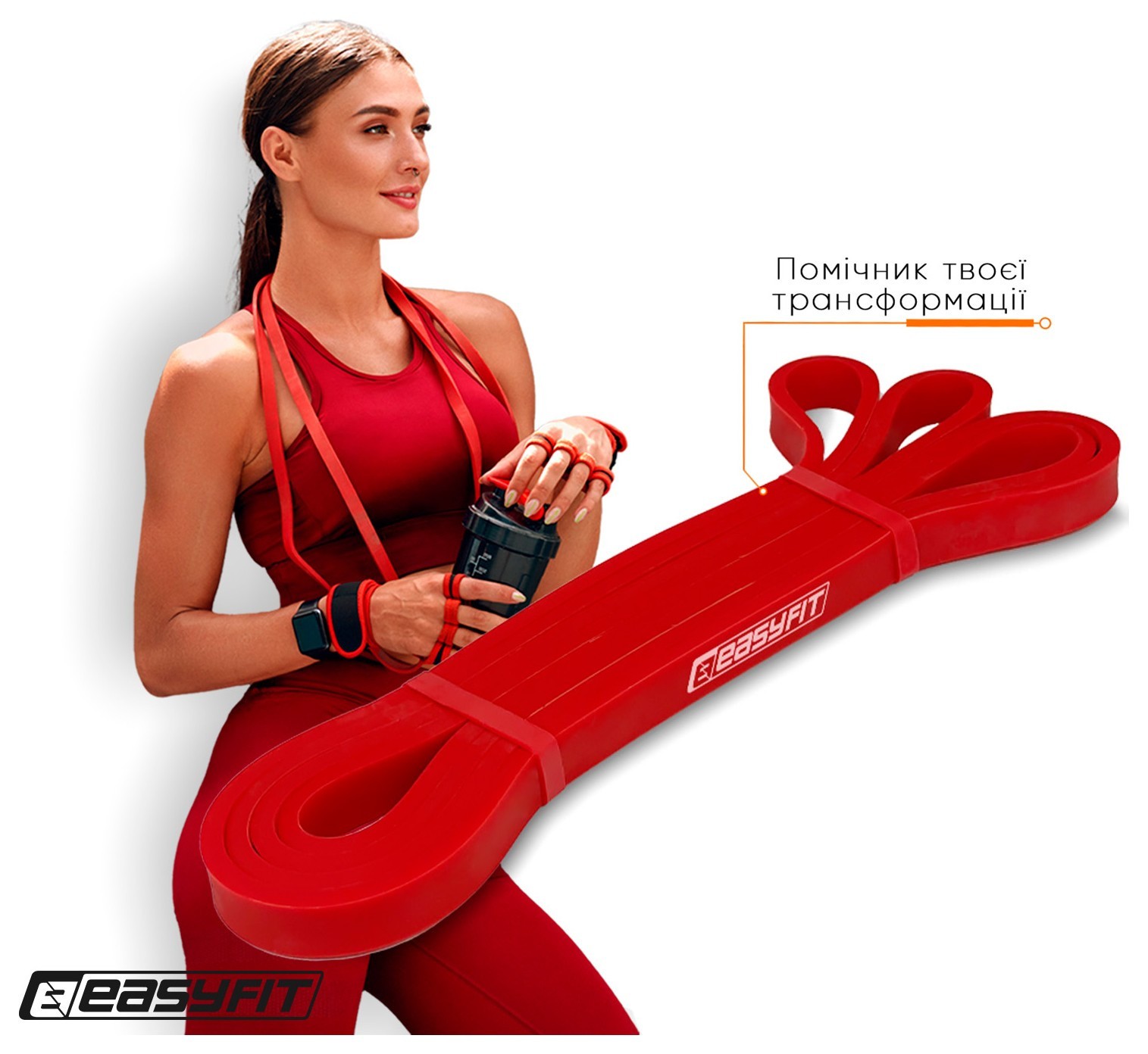 Резиновая петля EasyFit 2-15 кг красная EFIT_EF-2654-2
