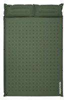 Матрац туристичний із подушкою, самонадувний двомісний  Naturehike CNK2550WS025, вологостійкий, 200 х 130 х 6 см, зелений