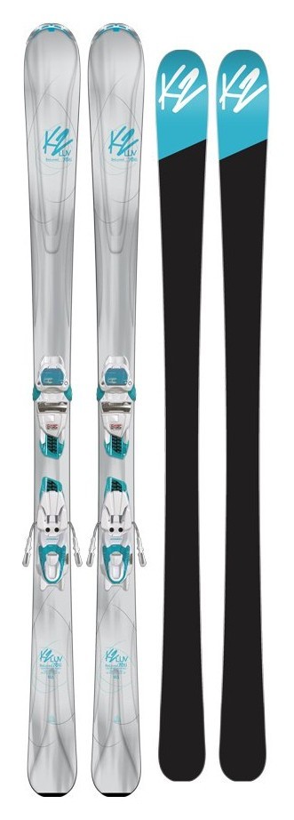 Ліжі гірські (комплект) K2 BELUVED 78 TI+ER3 10 COMPACT 149см Silver/turquoise (10B0405.141.1+10B1012.141.2) RCH_16196