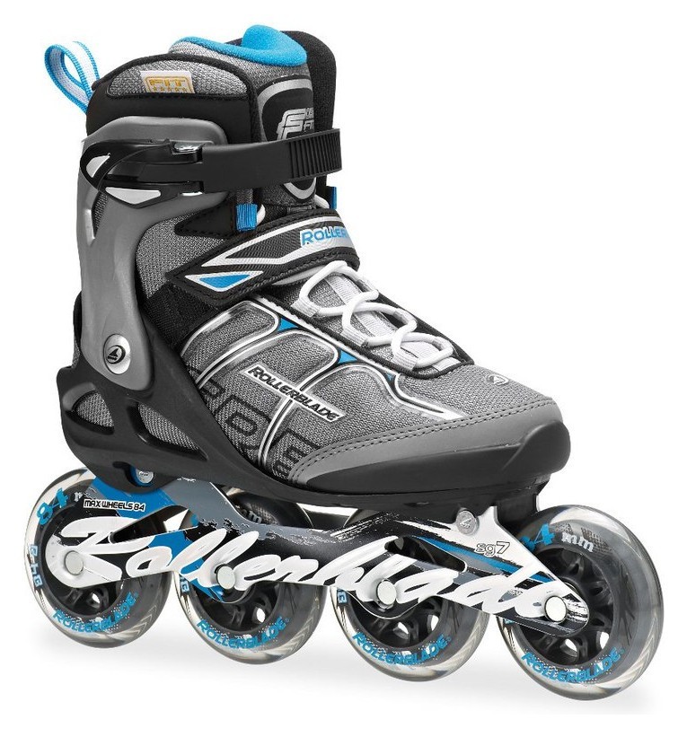 Роликові коньки для дорослих Rollerblade MACROBLADE 84 ALU W 36.5 (6US) 230мм Black/light blue (07356100 821) RCH_10998