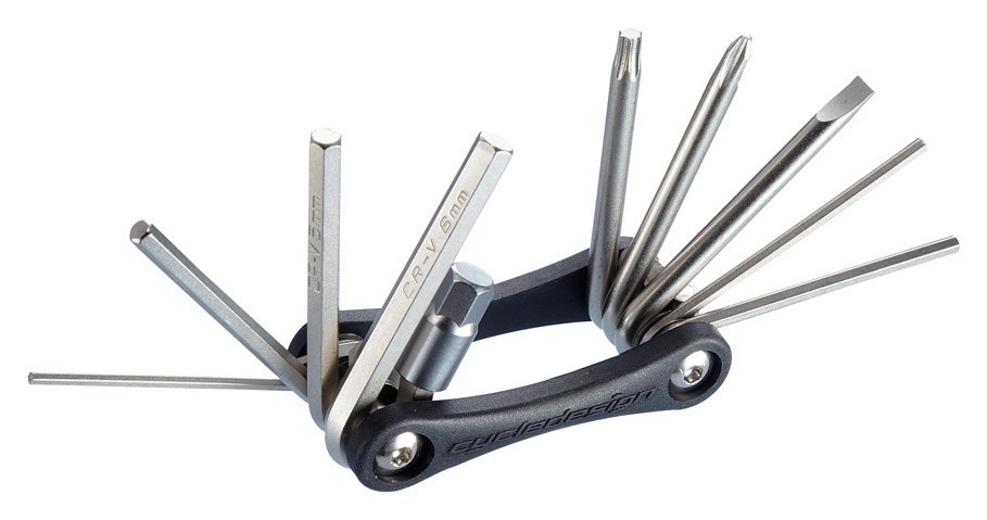 Мультитул складний для велосипеда Cycledesign 8 FUNC Black/Nickel (TO0017) RCH_22823