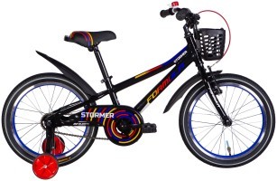 Велосипед AL 18" Formula STORMER BH рама-9" чорний з червоним та жовтим 2025