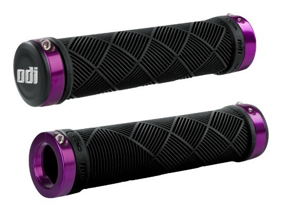 Гріпси ODI Cross Trainer MTB Lock-On Bonus Pack Black w/Purple Clamps, чорні з фиолетов. замк OBOD_D30CTB-P