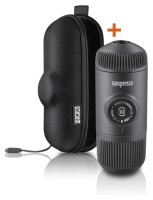 Портативна еспресо-кавоварка Wacaco Nanopresso сіра з чохлом, механічна, для меленої кави