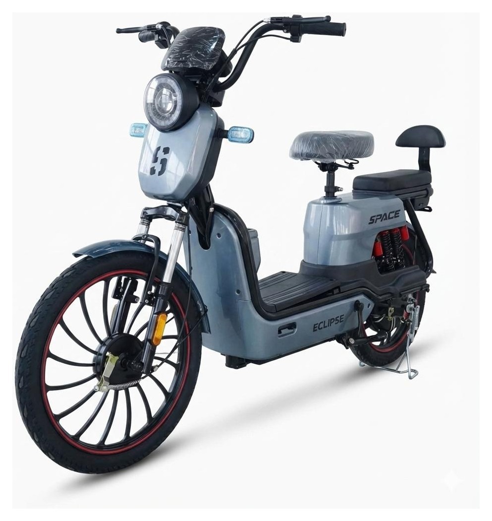 Електроскутер SPACE ECLIPSE 20" 60B 750Вт 20А*г барабан/барабан свинцево-кислотний сірий 2026 ESC-101