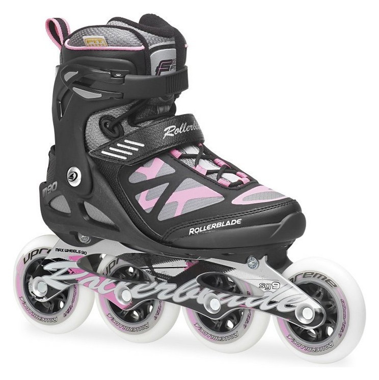 Роликовые коньки для взрослых Rollerblade MACROBLADE 90 W 37 (6.5US) 235мм Black/pink (07355500 7Y9) RCH_10992