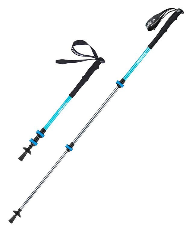 Трекінгова палиця 3-сек. Naturehike Men ST 01 6061 AL NH17D001-Z, алюміній,  синя FNR_6975641885603