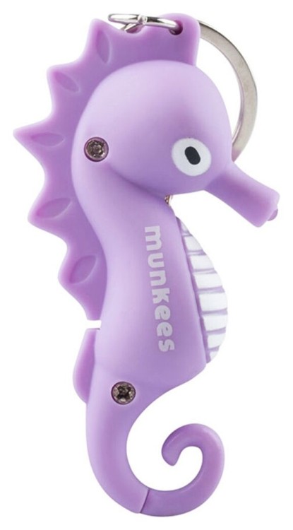 Munkees 1124 брелок-ліхтарик Seahorse LED purple 1124-PR