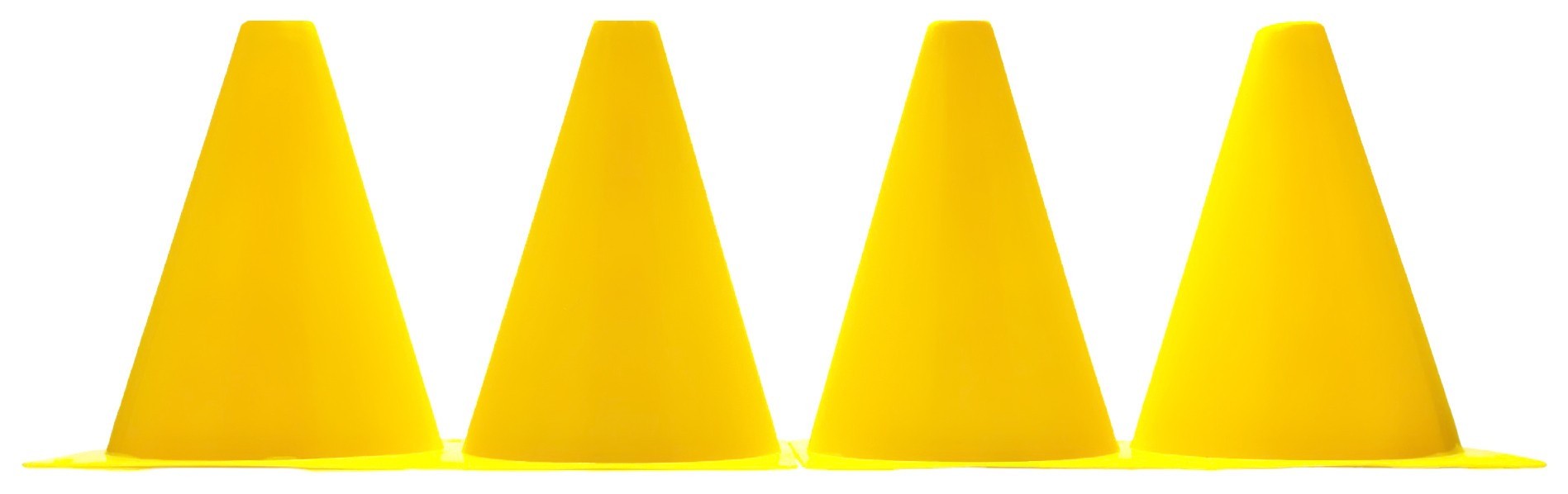 Конуси-фішки спортивні EasyFit 17 см (набір з 4 штук) жовті EFIT_EF-1678-4Y