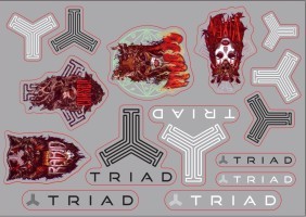 Набір наклейок (стікерів) Triad