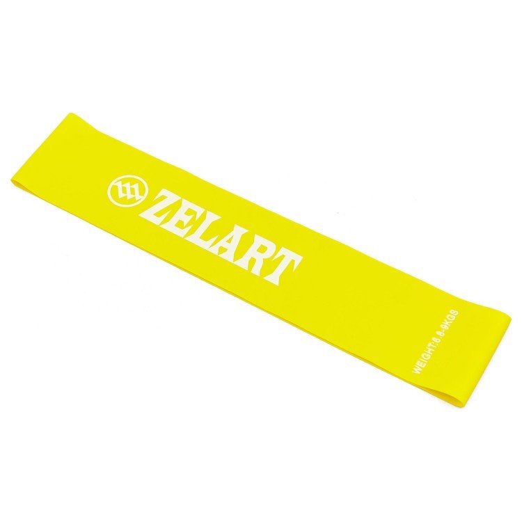 Стрічка опору Zelart LOOP BANDS FI-8228-1 (500x50,8x0,35мм, жорсткість XXS), жовтий 2353151