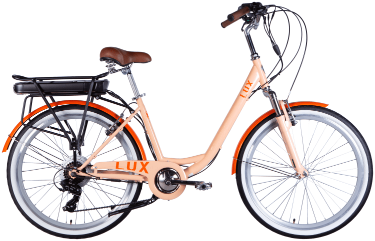 Велосипед с электроприводом 26" ST Dorozhnik eLUX Vbr FR рама-17" 36B 12.5А*ч 500Вт светло-бирюзовый PANTONE 643 C 2025 крылья, крыло пер., крыло зад., подножка ELB-D-26-226