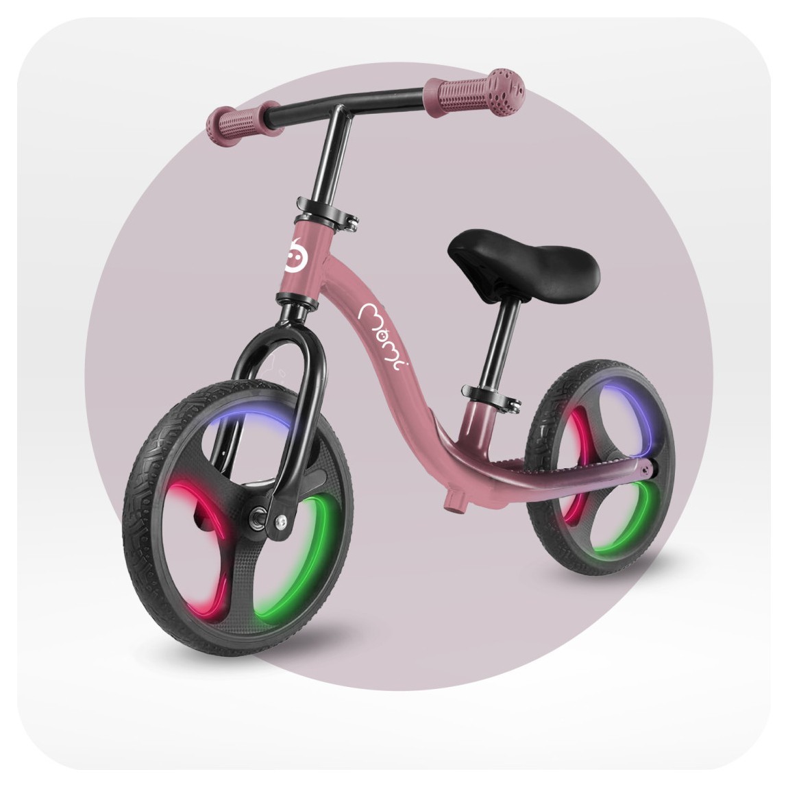 Біговел MoMi ISOKA LED Pink 116859349