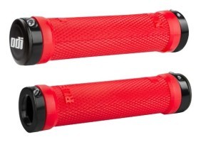 Гріпси ODI Ruffian MTB Lock-On Bonus Pack Bright Red w/Black Clamps, червоні з чорними замками