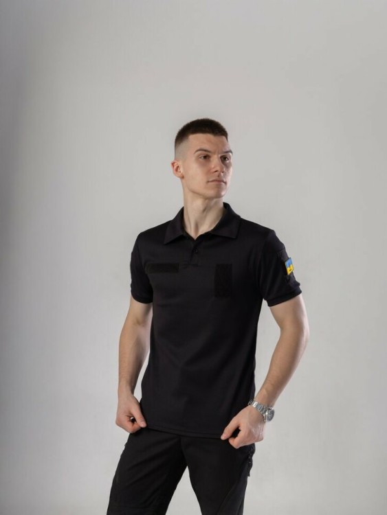 Мілітарі футболка кулмакс чорна чоловіча Pobedov Recon POB_00000008788