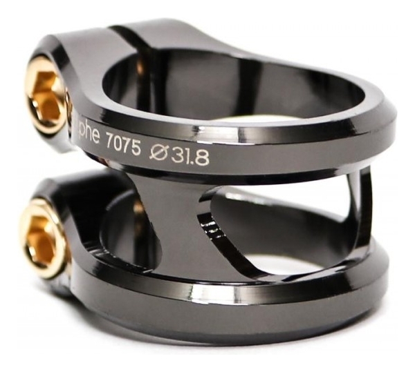 Затискач Ethic Sylphe Double Clamp 34.9 mm Black Chrome RLK.484308