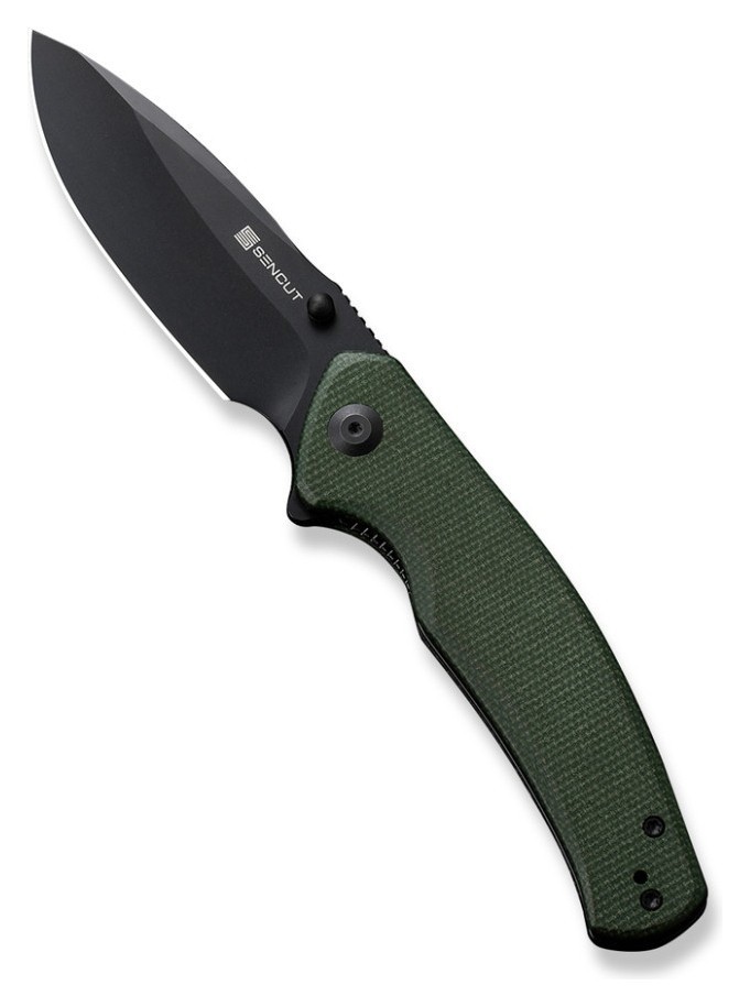 Ніж складаний туристичний Sencut Slashkin, (8.8 см) D2 / Micarta зелений FNR_S20066-3