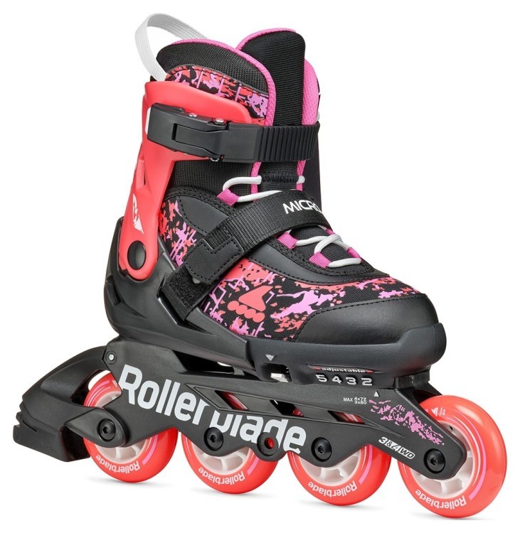 Ролики Rollerblade Microblade SL black-coral 86B0751540-ND02-33-36.5