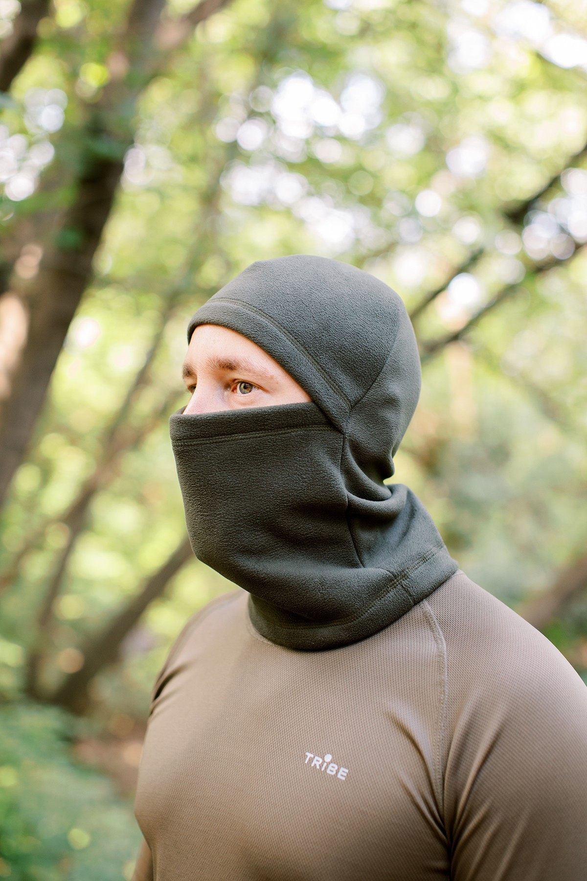 Балаклава флісова Tribe Fleece Balaclava T-KF-0021 OS, olive T-KF-0021-olive