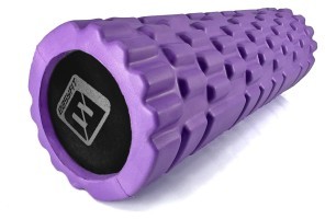 Массажный роллер EasyFit Solid Grid Roller Mini 30 см фиолетовый