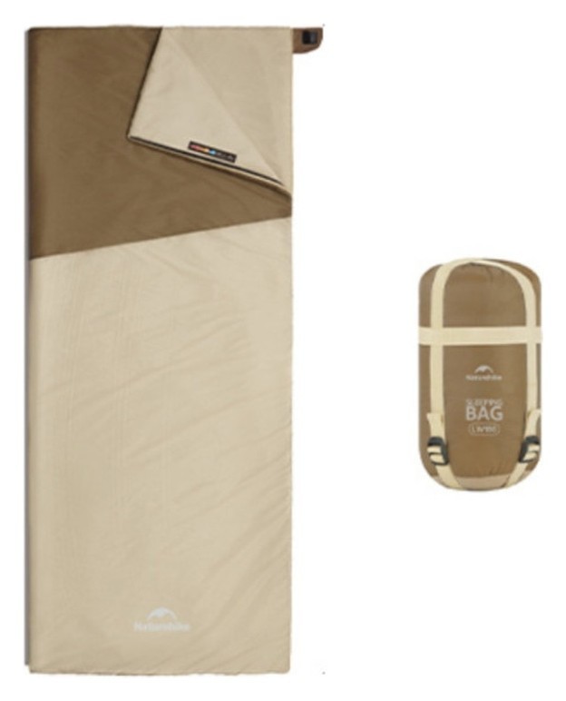 Спальный мешок Naturehike LW180 CNK2550WS026 Sunny Day PL01, (14°C) XL коричневый FNR_6977465868619