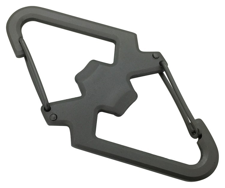 Munkees 3202 карабін SS Carabiner with Bottle Opener grey 3202-GY