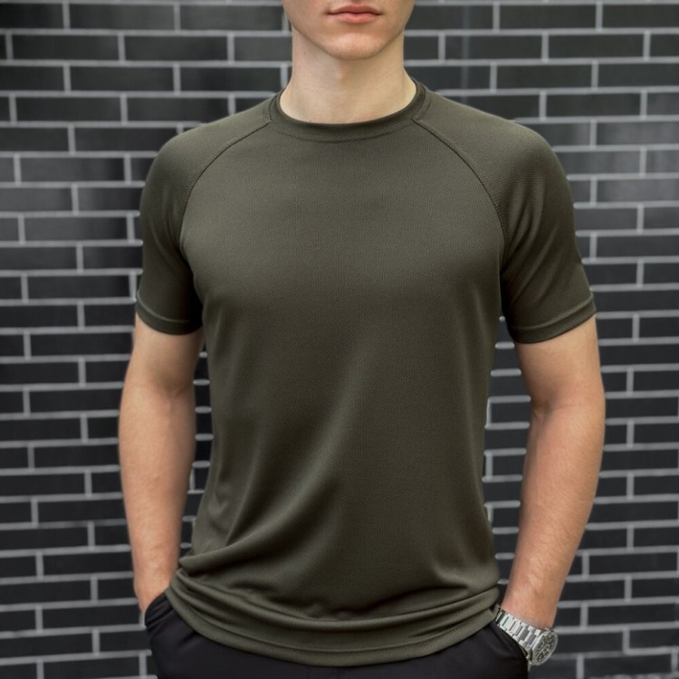 Футболка хакі кулмакс чоловіча Pobedov Ergo POB_00000006314