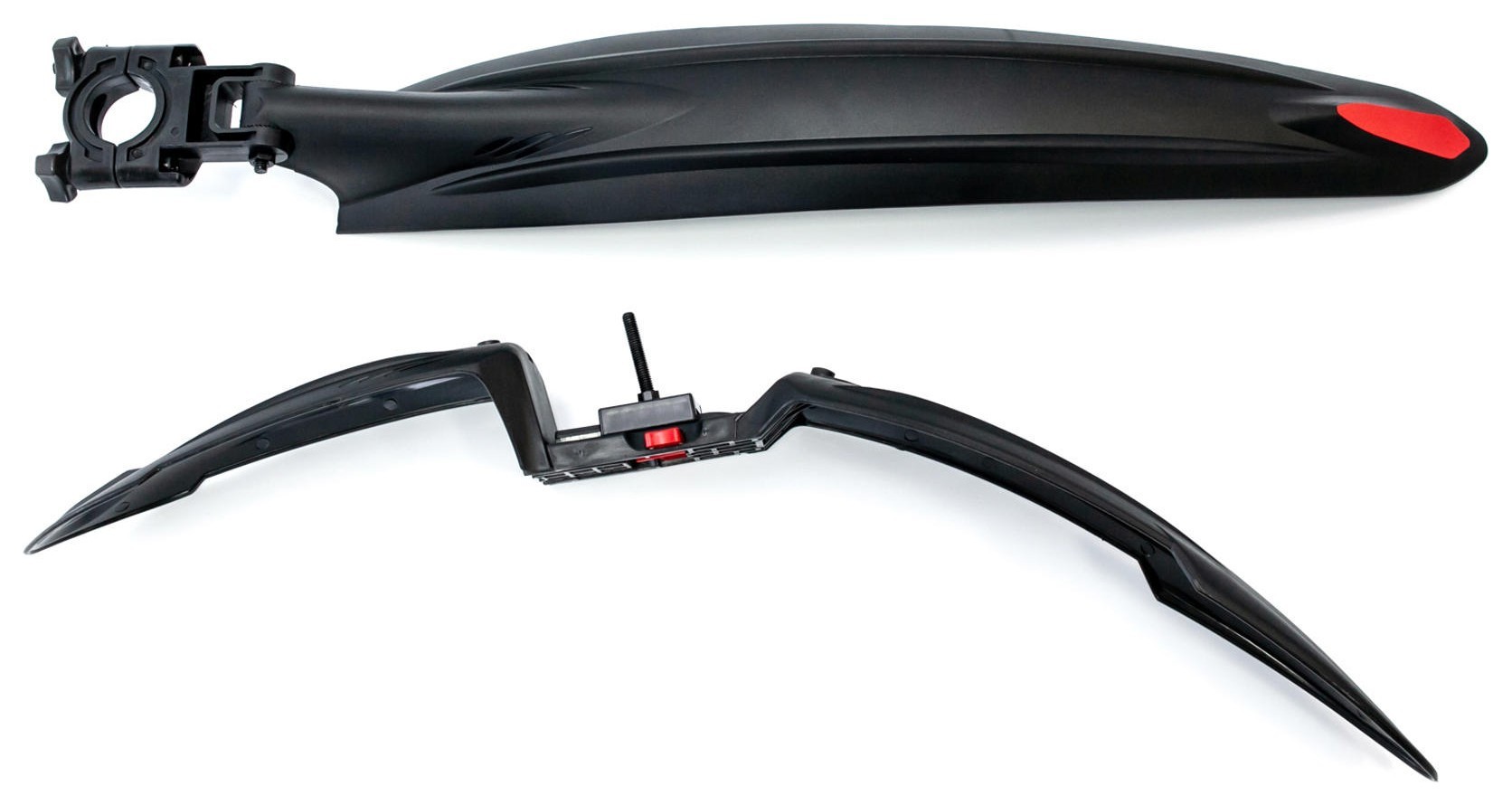 Крылья 24-29" Пластик быстросъемн. BRAVVOS FL-630-1 черный без стойки в вилку и подседельный штырь MUD-325