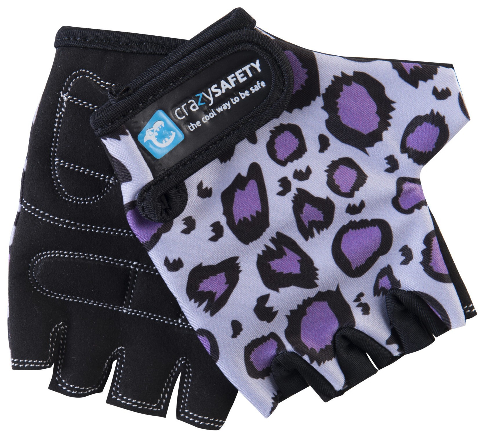 Рукавички Crazy Safety Purple Leopard RCH_363