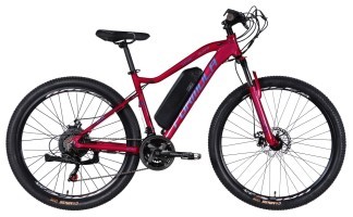 Велосипед з електроприводом 27.5" AL Formula eALPINA DD FR рама-17" 36B 12.5А*г 500Вт рожево-синій 2026