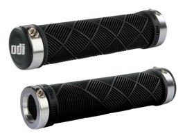 Гріпси ODI Cross Trainer MTB Lock-On Bonus Pack Black w/Silver Clamps (чорні з серебристими замками)