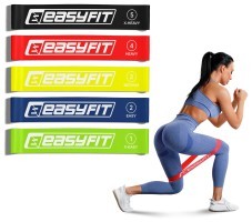 Резиновые кольца для фитнеса EasyFit набор 5 шт.