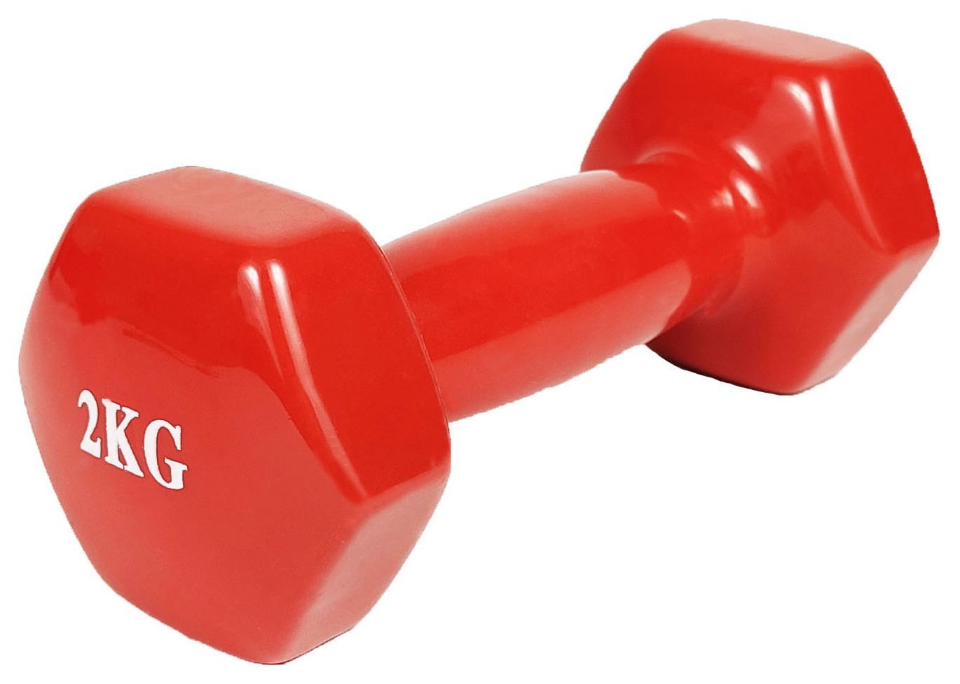 Гантель для фитнеса 2.0 кг. EasyFit с виниловым покрытием красная. EFIT_EF-0020-R