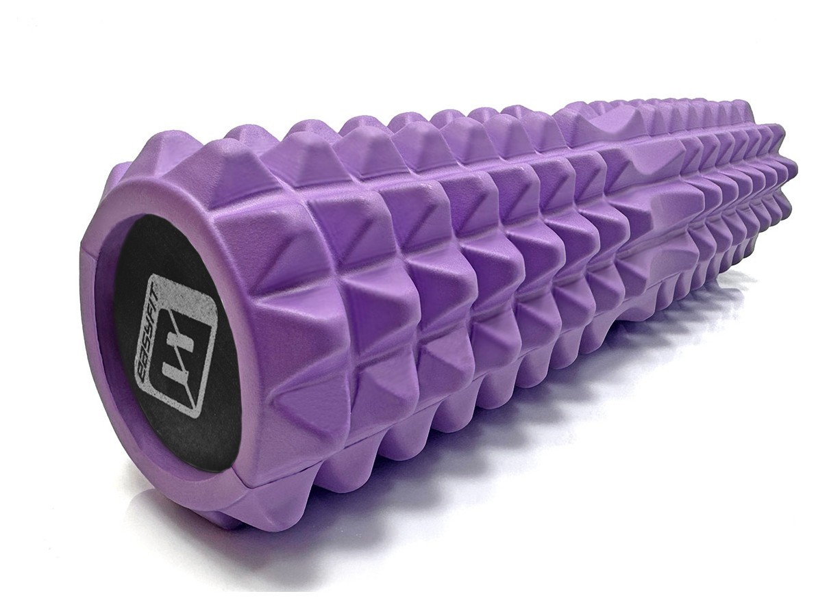 Масажний ролик EasyFit Solid Grid Roller 45 см v.2.2s фіолетовий EFIT_EF-2053-V