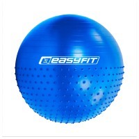 Фітбол 85 см EasyFit Hybrid синій (фітбол напівмасажний)