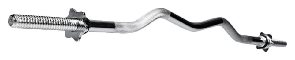 Гриф для штанг W-подібний, хромований 1.2 м, 25 мм RNS_W-25