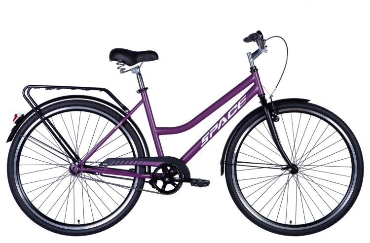 Велосипед ST 28" SPACE VOYAGER BH рама-19" сливовый (матовый) 2024 крылья, крыло пер., крыло зад., подножка, звонок OPS-SP-28-002