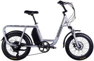 Велосипед з електроприводом 20" AL Dorozhnik eADAMANT DD FR рама-18,5" 48B 17.5А*г 500Вт срiблястий 2025