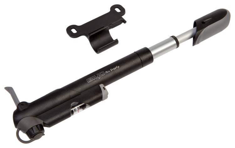 Насос міні телескопічний GIYO GP-61S Al+Pl AV/FV (80psi) (чорний) PUM-026