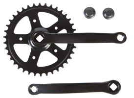 Шатун Сталь L165мм 38T под квадрат HX HX-F-AM007 черный