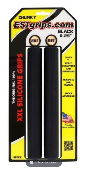Грипсы ESI XXL 8.25" Chunky Black (черные) OBOD_825CB