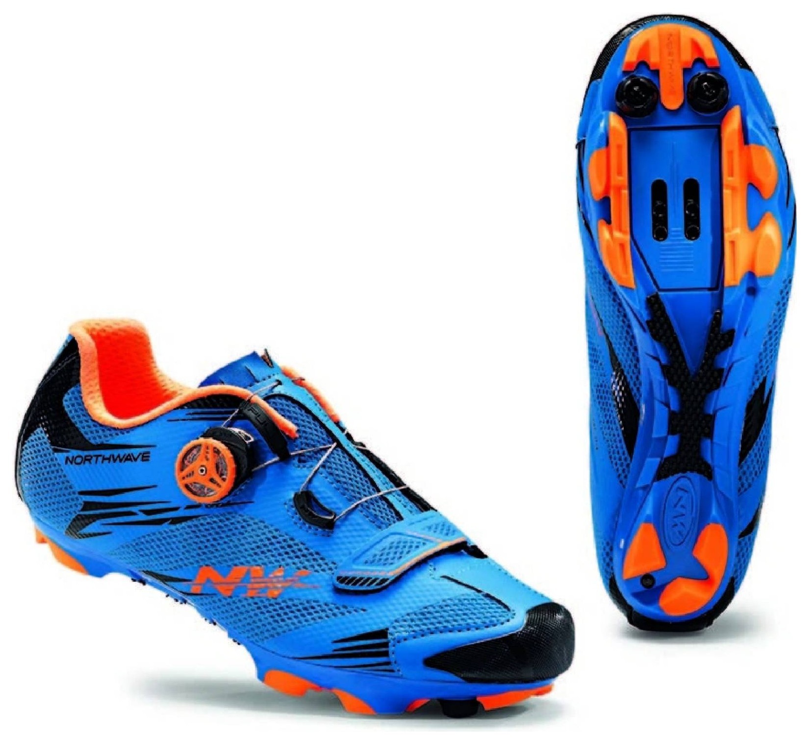 Туфлі велосипедні Northwave SCORPIUS 2 PLUS M 43 (10.5US) Blue/orange (80162024-28) O RCH_18462