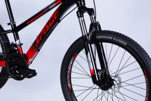 Велосипед AL 24" SPACE MERCURY DD FR рама-11" чорно-червоний 2026